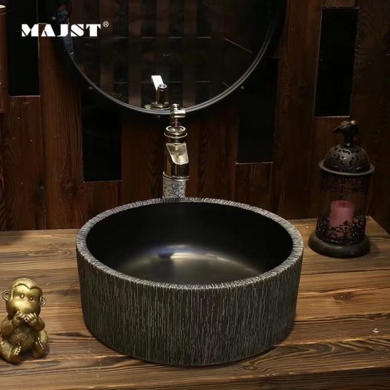 Chậu sứ đặt bàn, chậu sứ nghệ thuật , chậu rửa tay sứ. lavabo sứ